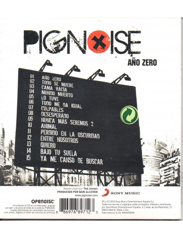 PIGNOISE-AÑO CERO-DIGIPACK