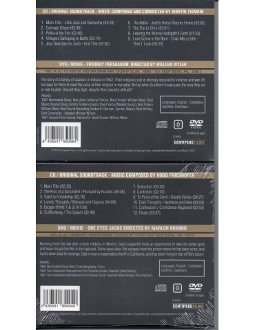 ONE EYED JACKS+FRIENDLY PERSUASION-2 DVDS+2 CDS