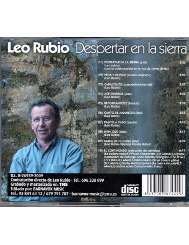 LEO RUBIO DESPERTAR EN LA SIERRA
