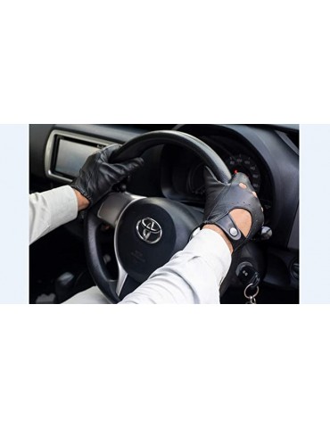 Guantes de cuero para conducción hombre