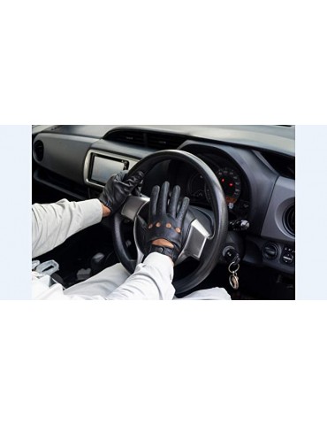 Guantes de cuero para conducción hombre
