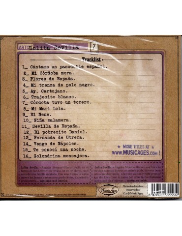 LOLITA SEVILLA CD DIGIPACK